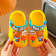 GOTOVAN2025 new style children's boys, toddlers, 2-6 years old, cute cartoon non-slip girls' baby hole shoes, yellow, size 31-32, suitable for feet 17.5cm long, about 5 and a half years old