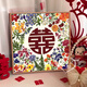 
Sanqi Tiger wedding words digital oil painting DIY hand-colored acrylic oil painting Send friends wedding gift wedding room nx13576 20x20cm tight solid wood inner frame Environmentally friendly highlight pigment + eye protection oil canvas + brush set + accessories