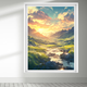 Yonghuan paysage auto-adhésif stickers muraux autocollants portes autocollants muraux chambre chambre belle et chaude fausses fenêtres peinture murale tm12807 extra grande 140x180cm