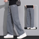 Jüdische Eisseide -Scimitar -Hosen für Männer Sommer dünn 2025 Neu loser, gerade Sommer drapiert entspannte lässige Hose 6636 Khaki [leicht und atmungsaktiv] 3xl