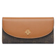 Jinlilai Damenbeutel Sommer Neuer Frauen Brieftasche Lang Silbertasche Retro gedruckt Clutch Coin Wallet Frauen brauner Kaffee