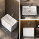 Kohlermut Ceramic Mop Pool Houseing New Style Laving Pool Mop Basin Balcón Balcón Pool de cava de piso Y800 [80x44x40cm] Single Basin + Asiento Spray Gun Gun de asiento