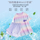 小猪彼特女童夏季运动套装2025新款儿童速干衣冰丝短裤夏装大童短袖训练服 9852短袖18519紫色 运动套装无鞋 120 cm