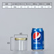 Ouoety Aluminium Gold Deckel Haustier Plastik Flasche Lebensmittelqualität versiegelt Dose transparent runde Mund Snack Snack Keks Verpackung Eimer 5,5*8,5 cm16 g Aluminium Gold Deckel 1098 Stücke