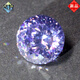 Yuyue round star cut lavender light purple high carbon diamond ring face loose stone ring necklace not set with two carats (round star cut 6.5mm/1 carat)