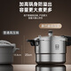 Konbach pressure cooker 304 stainless steel pressure cooker with steam grid gas stove induction cooker universal suitable for 4-6 people 24cm 8L