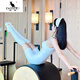 Kangaroo (DAISHU) Pilates training clothes, beautiful one-piece yoga clothes for women with chest pads, fitness clothes tops, sports tights jumpsuits, white jumpsuits M 95Jin Jin is equal to 0.5kg -108Jin Jin is equal to 0.5kg