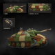 Full Crown Building Blocks Limited Edition Full Crown Neues Produkt im Zweiten Weltkrieg 38t Hunter Tank Zerstörer Bausteine ​​Militärgepanzerte Fahrzeug Montage Spielzeug 38t Hunter Tank Zerstörer 698 Partikel geben Überraschungsgeschenk
