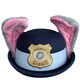 ENRMIIV Zootopia Police Officer Judy Hat Rabbit Bowler Hat Judy Hat Children's Hairband Headwear Accessories Rabbit Officer Hat (Children's 54cm)