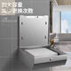 Caja de tarjetas de baños de baño de acero inoxidable Lnga Landgre de acero inoxidable sin golpear el inodoro hotel de la pared de la pared de la pared de la cocina 724 huella dactilar sin alambre cepillada (modelo espesado)