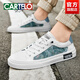 Cartelo White Schuhe Herren High -End -Herrenbrettschuhe 2025 Neue Herrenschuhe Sommer Freizeitschuhe Eisblau - Anti -Schlupf -Softrote - 7374 38 Standard Sportschuhe Größe