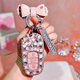 Yusenyi est spécialement utilisé pour Volkswagen Pyeong Car Key Set Fashionable Women's Pyeong Key Chain Chain Diamond Mounts Remote Control Protection Case I-Present Model-Rose Single Bag