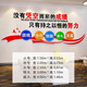 Shantoulin Village Office Décoration murale Sticker Sticker Company Cultural Wall Sticker Office Fond décoration murale Paint Inspiration Employée 1283 Bleu ciel + bleu foncé 1m * 1cm Extra Large