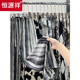 Pintura de tinta hengyuanxiang pantalones de patas abiertas de hielo rayado vertical en verano suelto y fresco protección solar mosquito drapeado pantalones casuales de patas rectas para mujeres de seda de seda de seda nacional pantalones pintura [sin bolsillo] l [recomendado 100-120 Jin [Jin equivale a 0.5 kg]]]
