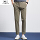 Seven Wolf 2025 Jóvenes pantalones recortados al aire libre Summer Nuevo negocio versátiles pantalones transpirables rectas color sólido mshn-6623 negro m