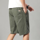 Sommer reines Baumwollhosen Herren losen plus Fett Pluspual-Size-Freizeit-Shorts mittleren und jungen Menschen in den dünnen Overalls gerade [reine Baumwollhose] 688 Army Green 3xl [150-170jin [Jin entspricht ca. 0,5 kg]]]
