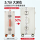 Huatong Multifunktionaler Koffer für die Aluminiumlegierung von Herren Aluminium Legierung großer Kapazitäts Trolley-Koffer für die robuste und Anti-Druck-37-Eröffnungskoffer für ein Check-in-Silbergrau-Bracker + Ladungsanschluss + Haken + Tasse Halter 30 Zoll [3/7 offen] Upgraded eingeklapptes PC-Material