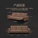 Lezhibao LAZBOY leather sofa living room new electric function sofa zero wall retro sofa Bach 683 Big Bear White-2.41 meters-three-person left electric