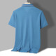 
LA HaiLan Home (HLA) The same style, the same style, the middle-aged and elderly men's short-sleeved polo shirt, middle-aged summer loose top 9903 white strips M 165_[115Jin[Jin equals 0.5 kg]]