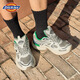 Dickies casual shoes men's shoes 2025 summer new breathable dad shoes men's mesh shoes heighten shoes running sports shoes men white green blue 42 (size is small, it is recommended to take a larger size)