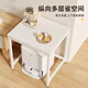 Yulin side table coffee table sofa side table living room corner rack sweeping robot printer storage rack YLJ18 side table storage rack 50*40*81cm-white