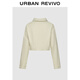 UR2025 summer new women's clothing fashionable casual loose versatile short lapel jacket UID150003 Khaki XS