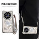 Zhisong gold butterfly mobile phone case cross-body lanyard suitable for vivox200ultra four corner anti-fall x200s super good-looking electroplated four corner lanyard-ZQY12035-short lanyard vivoX90
