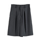 Sunwear Design Original Grey Suit Shorts 2025 Summer New Low Neutre à cinq points à cinq points shorts pour femmes Sunwear Grey L