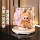 KAMAN labubu display box labubu storage box rotating dust cover vinyl doll plush doll figure display stand electric model rotating display box 1 piece