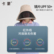 Kenmont couvre la protection solaire en plein visage et le chapeau de soleil respirant pour les femmes Protection du cou d'été Couc pliable de soleil protège UV 3892 Couleur de tomate Couleur réglable 57,5 ​​cm