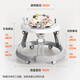 Angi Baby Baby Walker Anti-Alterna Carroller Baby Walker Paseando Múltiples Funciones Música de carros para niños Juguetes [Altura ajustable + Música de comida] Coconut Grey Walker Walker Paseando el primer regalo de cumpleaños regalo