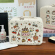 2025 Sac de maquillage avec miroir grande capacité Boîte de maquillage mignon petite valise pour femmes voyage portable cosmétique image principale