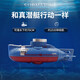 
Puzzle (WiTSTAR) submarine mini remote control boat children's electric underwater toy net-loading artifact brushless submarine can be used on the water yacht Mini submarine white waterproof remote control can be used to park