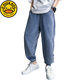 G.Duckkids Boys 'Hosen Sommer 2025 Neue Stil mit mittlerer und großer Kinder-Jungen-Hose für Kinder Tennis-Denim-Mücken-Repellenthosen PY-2575 Denim Mosquito-Repellent Hosen-Blau 100 cm Empfehlung der Höhe 90-100 cm