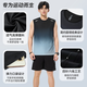 Victoria Traveler Sportswear Set Men's Ice Silk T-shirt Running Quick Dryer Sleeveless Summer Vest Shorts Fitness Basketball Suit XL