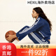 阿迪达斯 （adidas）SPORTY & RICH联名美式复古风运动外套女装三叶草 深靛蓝 s xs xs