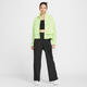 
Nike (NIKE) women's zipper breathable quick-drying light wet mesh splicing casual fluorescent yellow-green sports jacket HJ0964-701 M