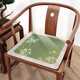 LUODA-bewegtes Sitzkissen im chinesischen Stil Viersaison Vier-Jahreszeiten Universal Stuhl Kissen Ice Seidenkissen Kühlmatte Massivholzmöbel Mahagoni-Sofa Stuhl Kissen U2694N-Cyanqing Pfirsich Blossom N [Eisseide Stoff] 50*50 cm (Standardkissen)
