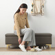 Qiaonamei Light Luxury Loxury Shoe Stool Hose Home Дверь износа для хранения табуретки для хранения стул для обувного шкаф