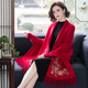 Utuo with shawl Xi grandma's clothing embroidery mother with cheongsam with cloak wedding dress sleeves in autumn and winter warm outerwear 16869 big red