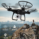 Drone à télécommande de Lisuda Boy's Fall Drone Hauteur fixe Cross-Border Mini quadcopter Enfants noirs [hauteur fixe] Photographie aérienne Batterie double batterie