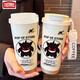 
THERMOS Creative Geng Gui Thermos Cup Large Capacity Straw Water Cup Portable Double Drinking Coffee Cup New Model High-Pretty Beauty for Men and Women BXAB13795 Ghost Powder + with Lanyard Ceramic Inner Bottom
