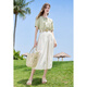 Baitu Betu Women's Clothing 2025 Summer NUEVA Camisa de camisa Diseño de la tela de imitación Fabrica no fácil de arrugas Mujeres de manga corta 2506T24 Verde L