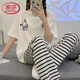 浪莎轻奢睡衣女款纯棉夏季短袖长裤夏天薄款夏款玉桂狗春秋可爱家居服 JZM-6625爱心 XL
