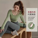 Duofanlian yoga clothing for women, spring and autumn long-sleeved suit, fitness running, Pilates training clothing, sports top, green top L