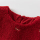 David Bella children's plush vest dress winter dress girls warm red new year skirt children's clothing