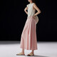 Demana [nude experience series] summer comfortable style pure cotton nine-point pants belt wide-leg chants pleated women's casual pants