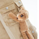 
LALABOBO [Mall Style] Three-dimensional Bear Multi-Pocket Working Pants for Women 25 New Loose Casual Wide Leg Pants LBEB-WXZC27 Khaki Regular M