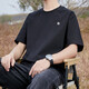 Pang Donglai dl kurzärmeliges T-Shirt für Männer 2025 Neuer Sommer Pure Cotton Trendy Herren losen oberen halben Ärmeln mit weißem Baumwoll-Kurzärärmelen-1365 s [vorgeschlagen 90-115jin [Jin gleich 0,5 kg]]