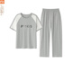 Pijama modal para mujeres en verano 2025 Nuevo pantalones de manga corta Estilo delgado coreano para usar ropa de hogar y9720 m (recomendado 75-95Jin [Jin equivale a 0.5 kg])